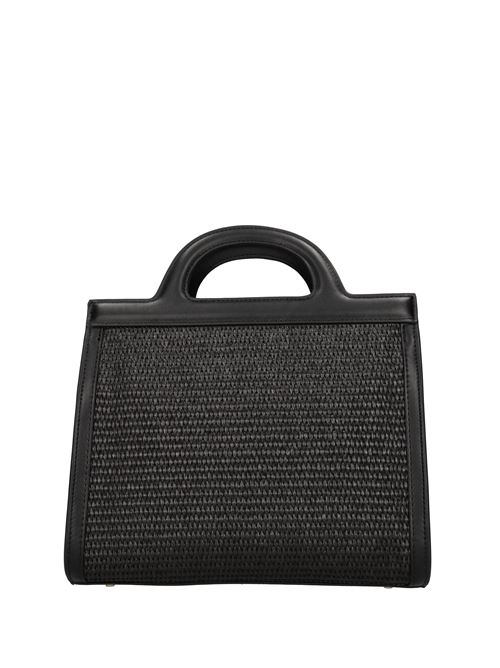 Borsa MALIBU in ecopelle e rafia LA CARRIE | 141M-HM-581-RAENERO
